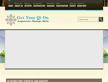 Tablet Screenshot of getyourqionacupuncture.com
